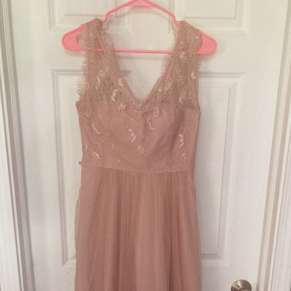 Hitherto Blush Knee-length bridesmaid or wedding guest dress